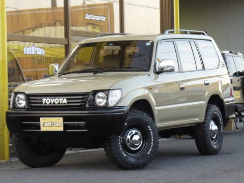 ９５プラド　ベージュ　ＴＯＹＯＴＡロゴグリル　